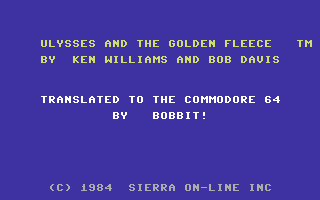 Ulysses and the Golden Fleece screenshot 2 for Commodore 64